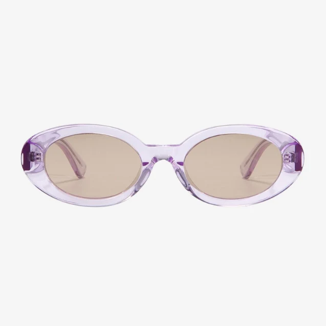 Chic Lavender Oval Sunglasses