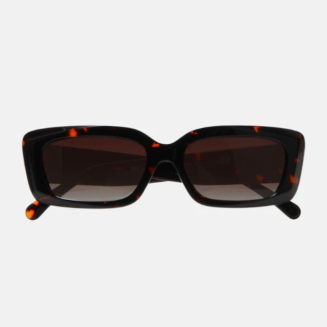 Classic Tortoise Shell Rectangle Sunglasses